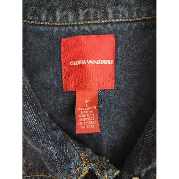 Vintage Rare One of a Kind Women's Size Large State's Patches Jean Jacket - Picture 2 of 6